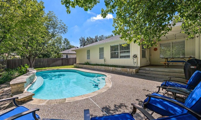 Round Rock House | Unique 1-Story Home with Pool Near Kalahari & Austin FC