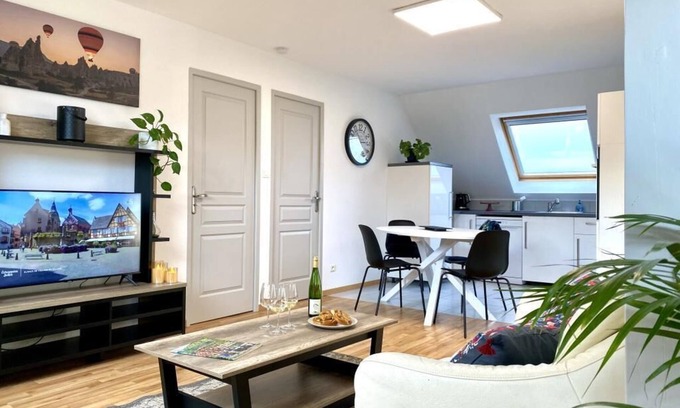 Guemar Apartment | Quiet 2-bedroom apartment with terrace and garden | Gîte du Photographe