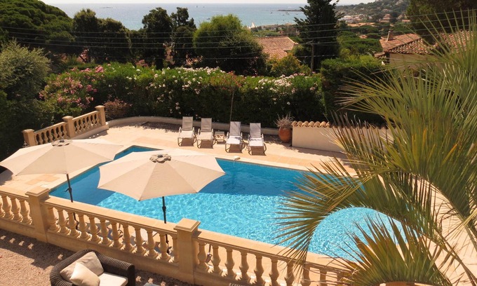La Nartelle Villa | Tranquil Villa with Pool & Ocean View near La Nartelle Beach