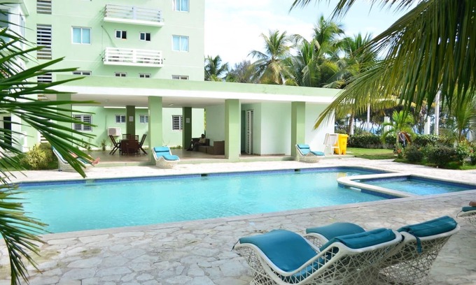 Santo Domingo Apartment | Serene Ocean View Apartment with Pool for Your Getaway