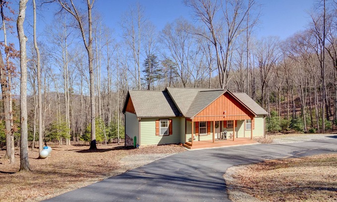 Blairsville House | Tranquil Mountain Cabin Retreat with Pool and Lake Views