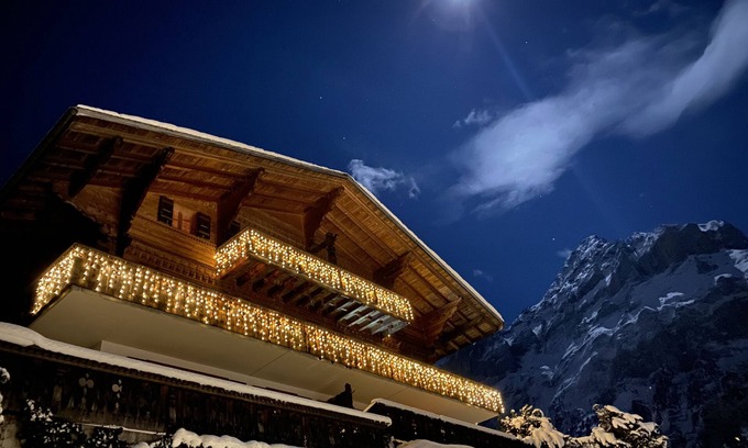 Grindelwald Apartment | Serene Apartment with Mountain Views & Spa Amenities
