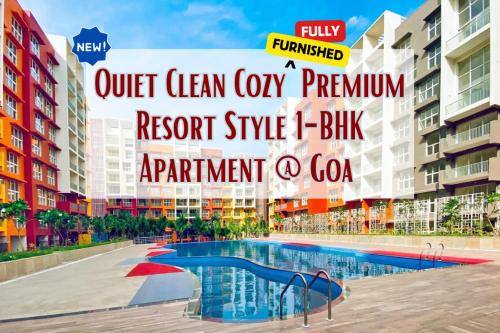 Chicalim Apartment | Serene Resort-Style 1-BHK Apartment with Pool Access