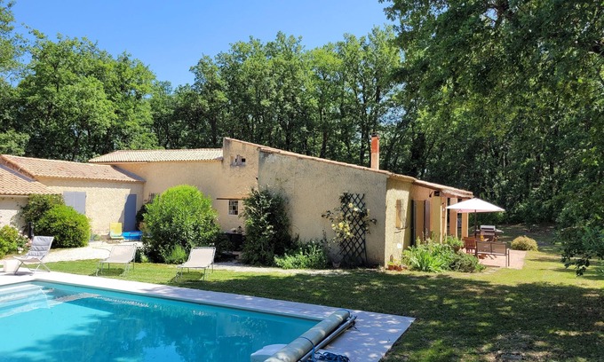 Chantemerle-les-Grignan House | Serene Retreat in Drôme Provençale with Pool & Greenery
