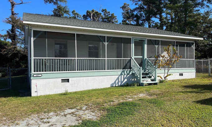 Harkers Island House | Tranquil Retreat with Ocean Views and Family-Friendly Perks
