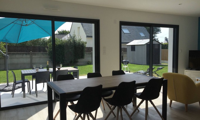 Saint-Pierre-Quiberon House | Tranquil Retreat Near Sandy Beach with Pool & Ocean Views