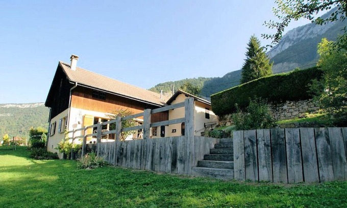 Thorens-Glieres House | Serene Retreat with Garden, Lake & Mountain Views
