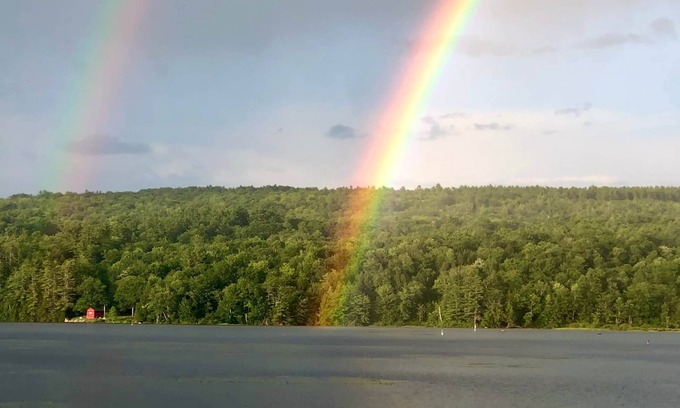 Enfield Cabin | Serene Lakefront Cabin with Ocean Views and Family Amenities