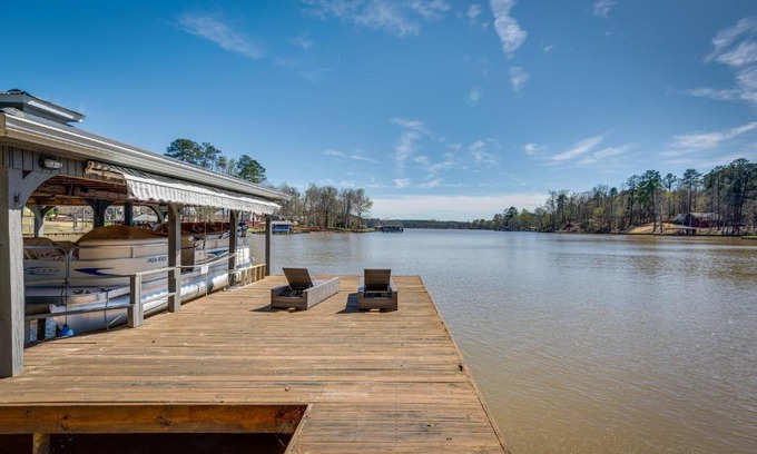 Eatonton House | Serene Lakefront Retreat in Eatonton with Boat Dock