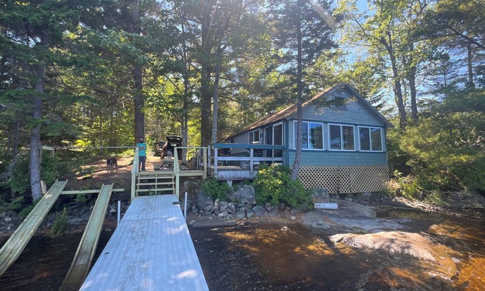 Penobscot Cabin | Serene Lakeside Cabin with Pool and Ocean Views