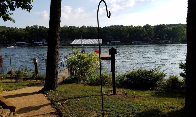 Gravois Mills House | Serene Lakefront Retreat with Private Boat Dock & Pool