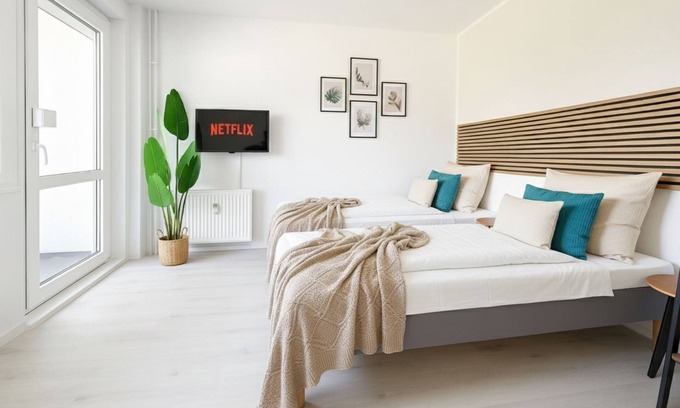 Stadtbezirk West Apartment | Quiet & modern 2-room apartment for 4 people opposite the park