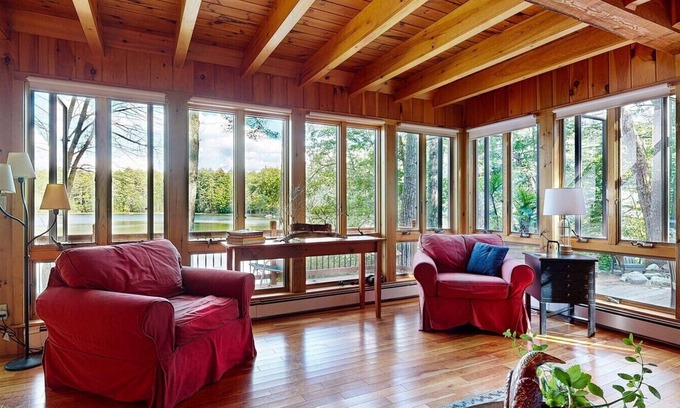 Denmark Cottage | Serene Lake Cottage Retreat Near Pleasant Mountain with Hot Tub