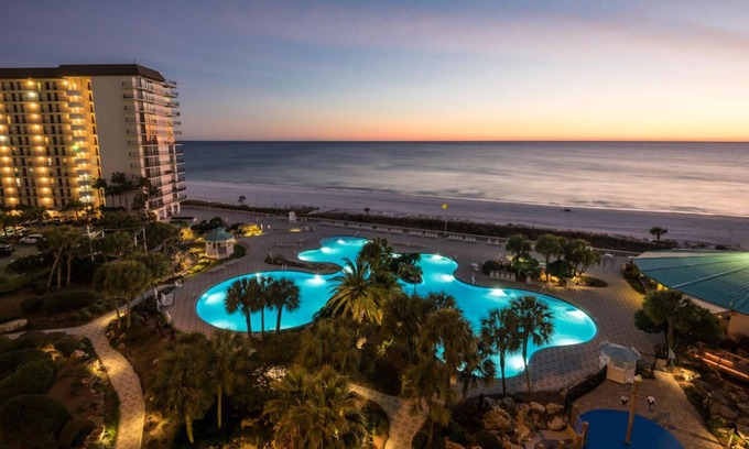 Panama City Beach Villa | Relaxing Coastal Retreat with Ocean View and Pool Access