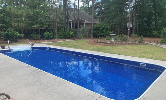 Pinehurst House | Tranquil Retreat: 3 Bed Home with Private Pool & Ocean View