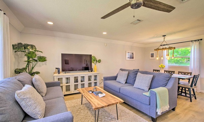 Golden Beach Estates House | Cozy Satellite Beach Retreat: Steps to Ocean & Spa Access