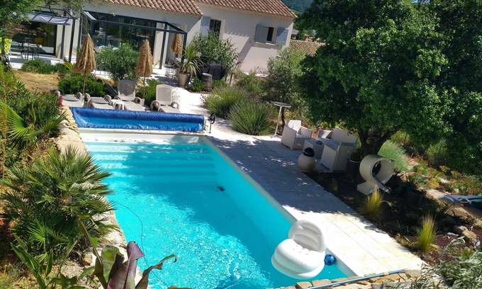 Bagnols-sur-Ceze Villa | Serene Villa Retreat Overlooking Enchanting Forest