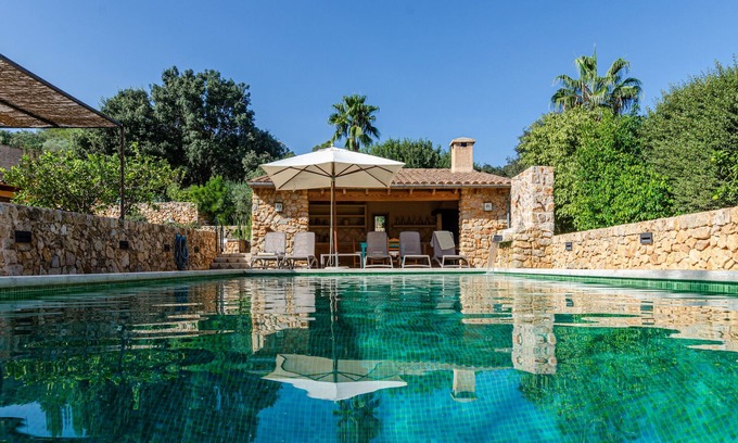 Campanet Villa | Serene Villa with Private Pool and BBQ Area at YourHouse
