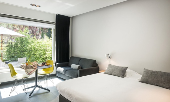 Ghent Condo | Tranquil One-Room Flat with Garden and Pool Access