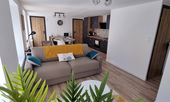 Morvillars Apartment | Modern Family Haven with Kitchen Amenities at Résidence Cosy