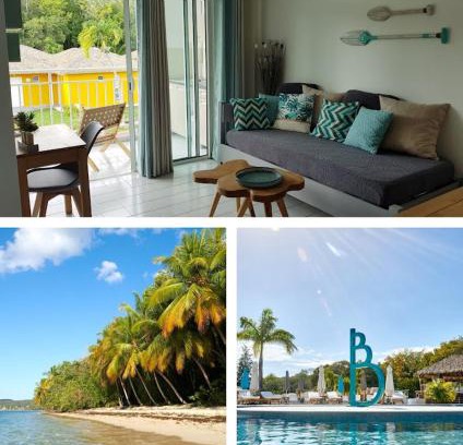 Grand-Bourg Apartment | Oceanfront Stay at Résidence Kawann with Pool & Dining