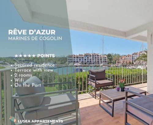 Port Cogolin Apartment | Oceanfront Bliss at Rêve d'Azur with Pool Access