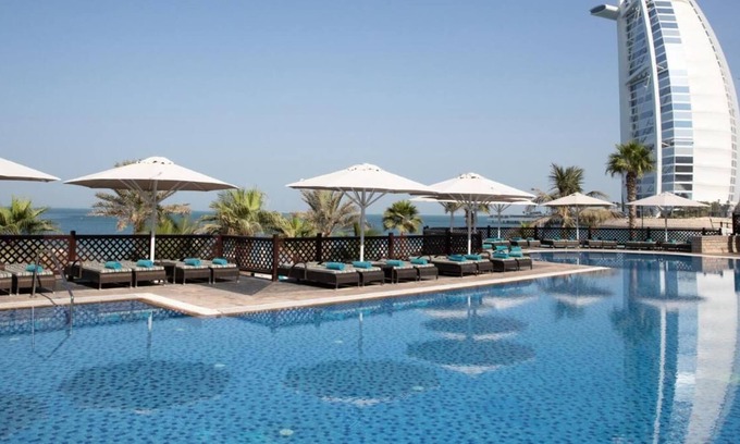 Al Sufouh 1 House | R 1540 Jumeirah Mina A Salam Madinat Jumeirah with Indoor and Outdoor Pools, Elevator, Terrace, and