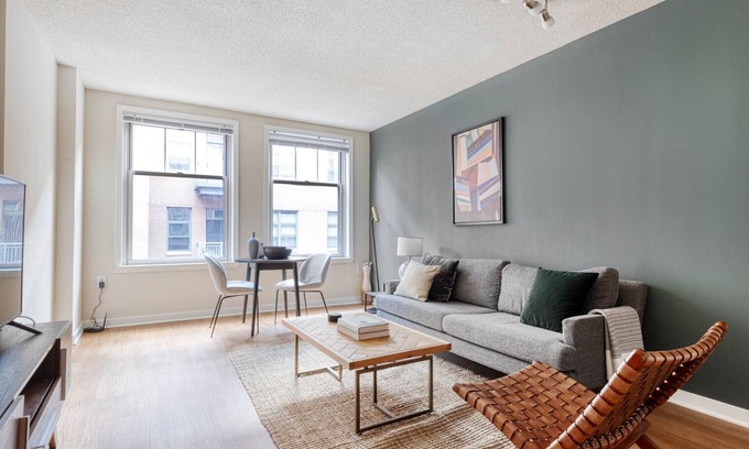 West End Apartment | Rad Foggy Bottom 1BR with Gym & Rooftop near Georgetown