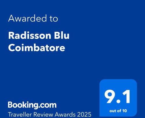 Peelamedu Hotel | Experience Radisson Blu Coimbatore: Rated 9.1 with Spa & Pool
