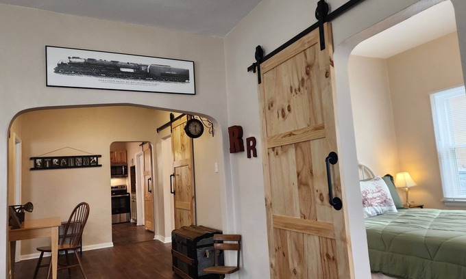 Boone House | Railroad themed 3-bedroom house in Boone The Main Street Station is pet friendly