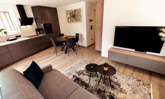 San Martino in Passiria Apartment | Stylish Ramoser Living Apartments: Pet & Child Friendly Stay
