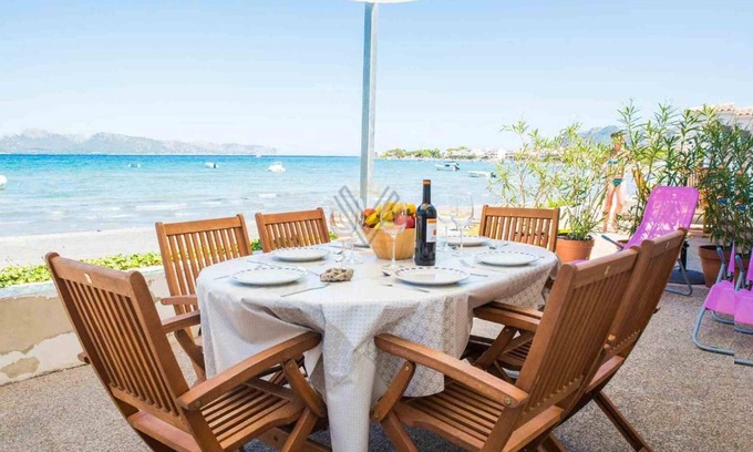 Alcudia Villa | Beachfront Retreat at Ran de Mar with Spectacular Views