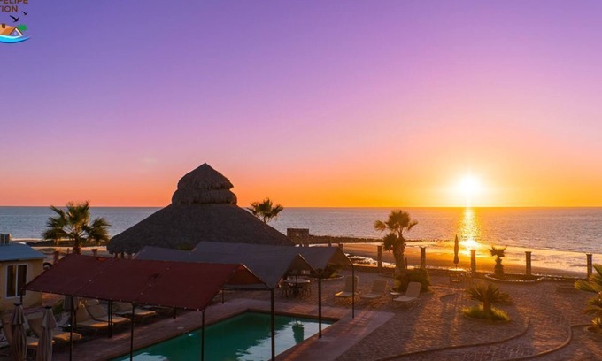 San Felipe Apartment | Relax at Rancho Percebu Beach Studio with Pool & Spa
