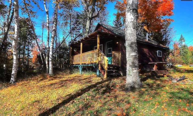 Rangeley Cabin | Ideal Rangeley Lakefront Cabin with Boat Dock & Spa