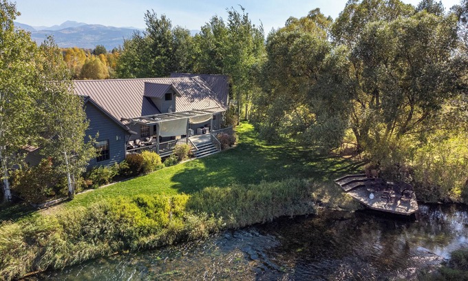 Victor House | Rare Teton Ranch: 400 protected acres, private creek, fishing, kayaking, birding