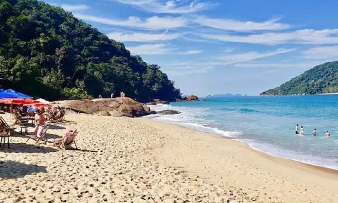 Praia Grande Apartment | Cozy Apartment Near Beach with Ocean View and AC