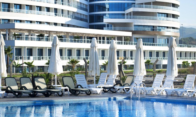 Manavgat Resort | Raymar Resort & Aqua: Ocean View with Pool and Spa Bliss