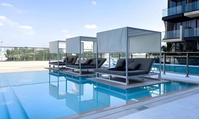 Jumeirah Village Circle Apartment | RBE Vacation Homes-Enjoy Marina View- Binghatti Corner