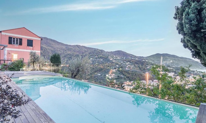 Recco Apartment | Relaxing Recco Apartment with Pool and Scenic Views