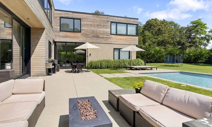 Shinnecock Hills House | Modern Home with Private Pool and Family-Friendly Amenities