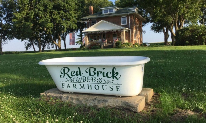 Higginsville Other | Cozy Getaway at Red Brick Farmhouse B&B - Emma's Room