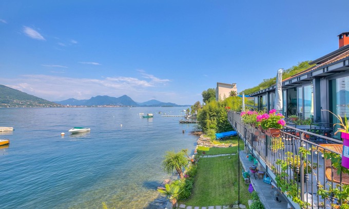 Villa Apartment | Beachfront Retreat at Red House Terrace, Baveno, Italy
