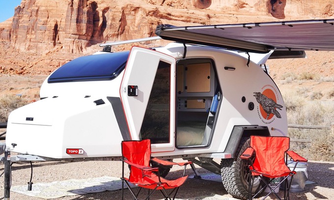 Moab House | Experience Nature at Red Rock Base Camps Teardrop Trailer