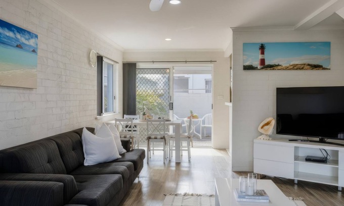 Yamba Apartment | Guest Rated 10/10: Red Rock Townhouse with Ocean Views