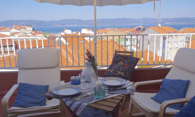 Porto do Son Condo | Fabulous Duplex with Terrace and Ocean View - Guest Rated 10/10