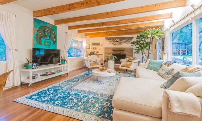 Topanga House | Enchanting Redwood House: Topanga Getaway with Ocean Views