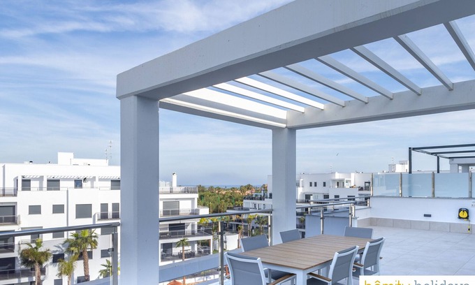 Motril Apartment | Discover Homity Penthouse: Relax by the Pool & Spa