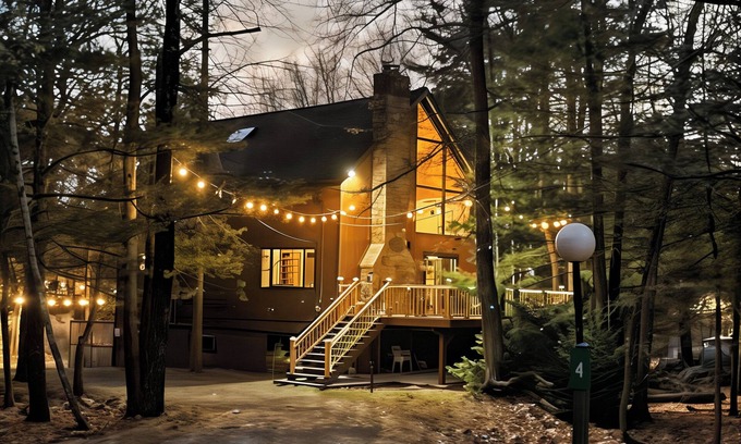 Lake Harmony Estates Cabin | Family Fun Cabin with Hot Tub & Sauna near Lake Harmony