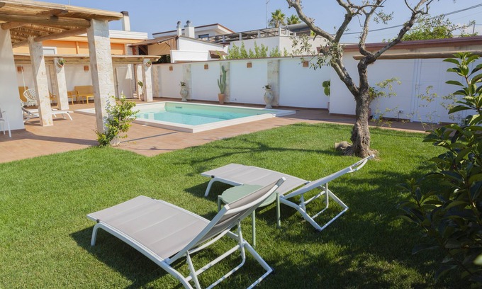Conversano Villa | Tranquil Stay with Pool and Ocean Views in Trulli