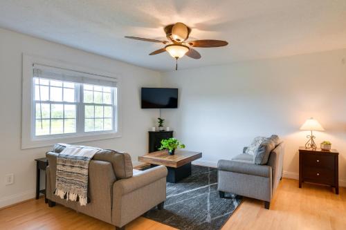 Mill Spring House | Relaxing Mill Spring Getaway with Fire Pit & Yard Access